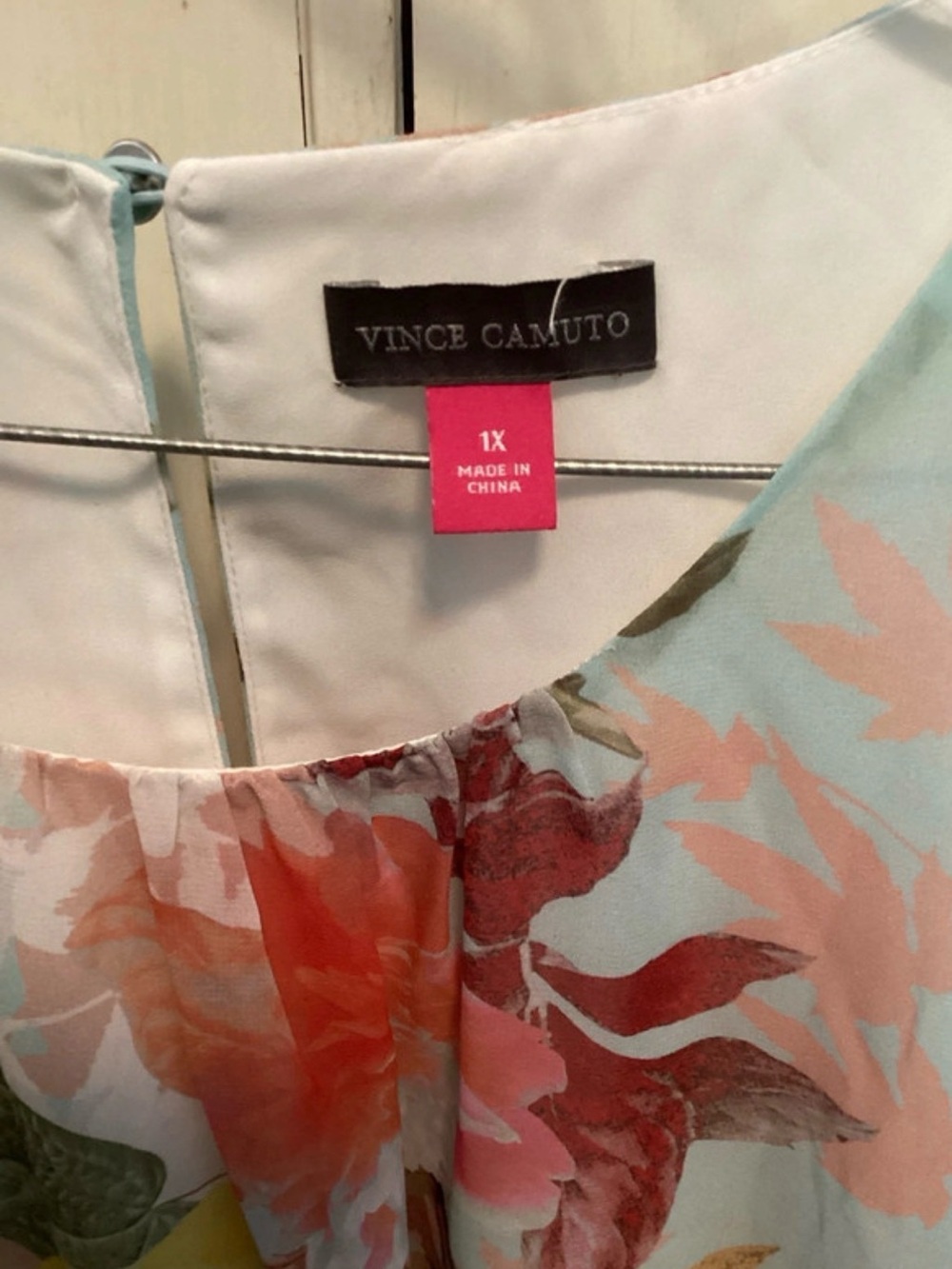 Vince Camuto Pastel Floral Sleeveless Camisole in Light Blue - Picture 2 of 4